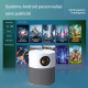 Vidéoprojecteur LED Full HD 1080P WiFi Android Projection Latérale HDMI USB TF Prise EU - www.yonis-shop.com