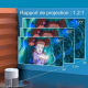 Vidéoprojecteur LED Full HD 1080P WiFi Android Projection Latérale HDMI USB TF Prise EU - www.yonis-shop.com