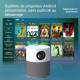Vidéoprojecteur LED Full HD 1080P WiFi Android Projection Latérale HDMI USB TF Prise EU - www.yonis-shop.com