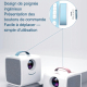 Mini Vidéoprojecteur LED Enfant 1080P HDMI USB Micro SD Format 20 À 70 Pouces Prise EU - www.yonis-shop.com
