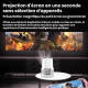 Vidéoprojecteur Mini WiFi Portable 50 ANSI Support 240° Correction Keystone HDMI USB AUX - www.yonis-shop.com