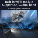 Vidéoprojecteur Portable WiFi 6 Bluetooth 5.0 720P Natif Support 4K Rotation 360° Correction Automatique - www.yonis-shop.com
