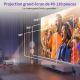 Vidéoprojecteur Smart 720P Bluetooth 5.1 100 ANSI Projection 40 À 120 Pouces - www.yonis-shop.com