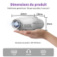 Vidéoprojecteur Smart 720P Bluetooth 5.1 100 ANSI Projection 40 À 120 Pouces - www.yonis-shop.com
