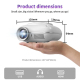 Vidéoprojecteur Intelligent Android 11 720P WiFi Double Bande Bluetooth 5.1 100 ANSI Lumens - www.yonis-shop.com