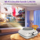 Vidéoprojecteur Intelligent Android 11 720P WiFi Double Bande Bluetooth 5.1 100 ANSI Lumens - www.yonis-shop.com