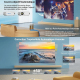 Vidéoprojecteur Smart Android Full HD 1080P 450 ANSI WiFi 6 Bluetooth Autofocus Correction Automatique - www.yonis-shop.com