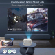 Vidéoprojecteur Intelligent Android 9 720P WiFi 6 Bluetooth 5 Avec Cardan Et Mise Au Point Électrique - www.yonis-shop.com