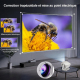 Vidéoprojecteur Intelligent Android 9 720P WiFi 6 Bluetooth 5 Avec Cardan Et Mise Au Point Électrique - www.yonis-shop.com