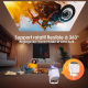 Vidéoprojecteur Smart Android 9 720P 180 ANSI WiFi 6 Bluetooth Autofocus Correction Automatique - www.yonis-shop.com