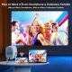 Vidéoprojecteur Smart Android 9 720P 180 ANSI WiFi 6 Bluetooth Autofocus Correction Automatique - www.yonis-shop.com