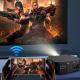 Vidéoprojecteur Smart Full HD 1080P 300 ANSI WiFi Double Bande Bluetooth 5.1 Focus Électrique - www.yonis-shop.com