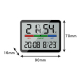 Réveil Numérique Magnétique Avec Thermomètre Hygromètre Écran LCD Large Et Indicateur De Confort - www.yonis-shop.com