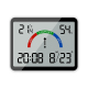 Réveil Numérique Magnétique Avec Thermomètre Hygromètre Écran LCD Large Et Indicateur De Confort - www.yonis-shop.com