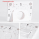 Réveil Numérique Magnétique Avec Thermomètre Hygromètre Écran LCD Large Et Indicateur De Confort - www.yonis-shop.com