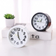 Réveil Analogique Silencieux À Quartz Blanc Rond Lumineux À Piles Format Compact 9,2 Cm - www.yonis-shop.com