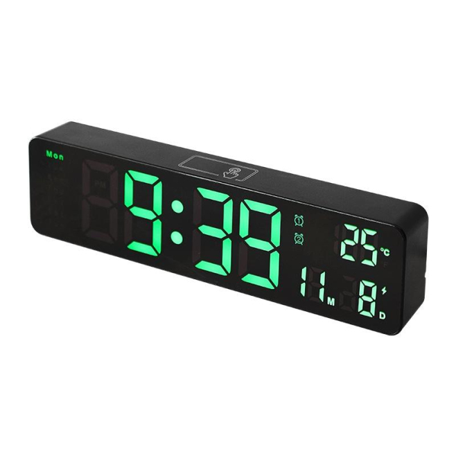 Réveil Numérique LED USB Avec Température Deux Alarmes Luminosité Réglable Et Commande Tactile - www.yonis-shop.com