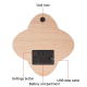 Horloge Murale Numérique LED Fleur Avec Capteur De Luminosité Mémoire Et Câble USB 5 Mètres - www.yonis-shop.com