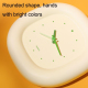 Horloge Murale Silencieuse À Quartz Crème Jaune Convertible En Horloge De Bureau 17 Cm - www.yonis-shop.com
