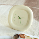 Horloge Murale Silencieuse À Quartz Crème Jaune Convertible En Horloge De Bureau 17 Cm - www.yonis-shop.com