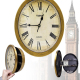 Horloge Murale Cachette Pour Argent Bijoux Et Objets De Valeur Mouvement Silencieux Blanc 25 cm - www.yonis-shop.com