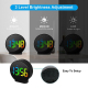 Réveil Numérique Double Alarme Luminosité Réglable Alimentation USB Ou Piles Snooze Tactile - www.yonis-shop.com