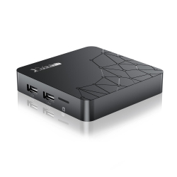 Box TV Android 14 4K HDR10 WiFi 6 2 Go 16 Go Processeur Quadricœur Télécommande Vocale