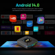 Box TV Android 14 4K UHD WiFi 6 Bluetooth 5.0 2 Go 16 Go HDMI 2.0b Avec Télécommande - www.yonis-shop.com