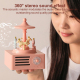 Enceinte Bluetooth Portable Rose 5W Son Stéréo 360° Autonomie 6 À 8 Heures Radio Et Carte Mémoire - www.yonis-shop.com