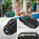 Enceinte Bluetooth Portable Extérieure 80W Étanche IPX6 Batterie 12000mAh Bluetooth 5.3 Vert Foncé - www.yonis-shop.com