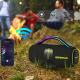 Enceinte Bluetooth Portable Étanche Extérieur 70W Batterie 8800mAh LED TF AUX USB Bleu Marine - www.yonis-shop.com