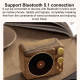 Enceinte Bluetooth Mini Magnétique 3 W Son Haute Fidélité Batterie 500 mAh Finition Bois - www.yonis-shop.com