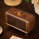 Enceinte Bluetooth Sans Fil 16W Bluetooth 5.3 FM AUX Carte TF Autonomie 6 À 10 Heures Effet Bois - www.yonis-shop.com