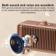 Enceinte Bluetooth Sans Fil 16W Bluetooth 5.3 FM AUX Carte TF Autonomie 6 À 10 Heures Effet Bois - www.yonis-shop.com