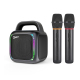 Enceinte Bluetooth Portable Karaoké 50W Avec 2 Micros RGB Étanche IPX5 Batterie 8000mAh - www.yonis-shop.com