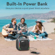 Enceinte Bluetooth Portable Karaoké 50W Avec 2 Micros RGB Étanche IPX5 Batterie 8000mAh - www.yonis-shop.com