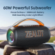 Enceinte Bluetooth Portable Outdoor 60W Bluetooth 5.3 Appairage Sans Fil Lumières RGB Batterie 8000mAh Grise - www.yonis-shop...
