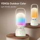 Enceinte Bluetooth Extérieure 5W Avec Éclairage LED 11 Modes Batterie 2400mAh Beige - www.yonis-shop.com