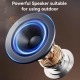 Enceinte Bluetooth Extérieure 5W Avec Éclairage LED 11 Modes Batterie 2400mAh Beige - www.yonis-shop.com