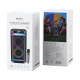 Enceinte Bluetooth Extérieure 40W Avec Micro Karaoke Et 7 Modes Lumineux Noire - www.yonis-shop.com