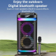 Enceinte Bluetooth Extérieure 40W Avec Micro Karaoke Et 7 Modes Lumineux Noire - www.yonis-shop.com