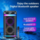 Enceinte Bluetooth Extérieure 40W Avec Micro Karaoke Et 7 Modes Lumineux Noire - www.yonis-shop.com