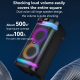 Enceinte Bluetooth Extérieure 40W Avec Micro Karaoke Et 7 Modes Lumineux Noire - www.yonis-shop.com