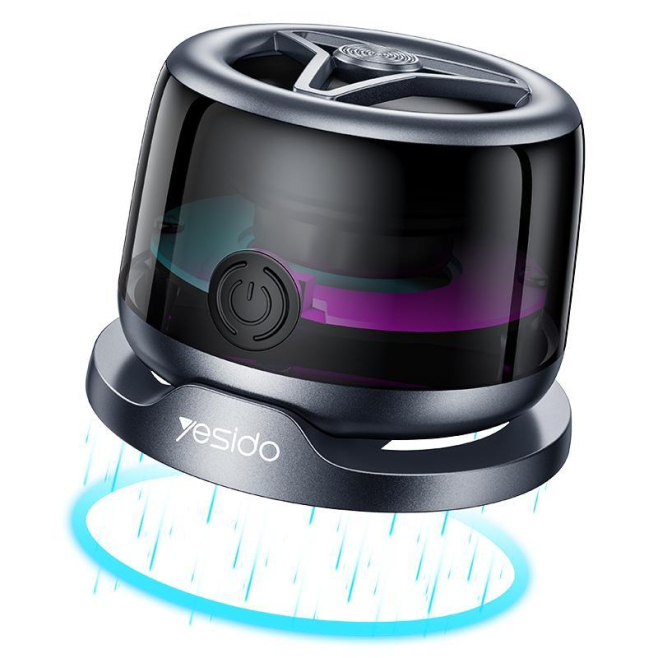 Enceinte Bluetooth Mini 3W Magnétique Avec Support Smartphone Éclairage RGB Et Fonction TWS Noire - www.yonis-shop.com