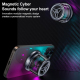 Enceinte Bluetooth Mini 3W Magnétique Avec Support Smartphone Éclairage RGB Et Fonction TWS Noire - www.yonis-shop.com