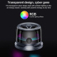 Enceinte Bluetooth Mini 3W Magnétique Avec Support Smartphone Éclairage RGB Et Fonction TWS Noire - www.yonis-shop.com
