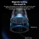 Enceinte Bluetooth Mini 3W Magnétique Avec Support Smartphone Éclairage RGB Et Fonction TWS Noire - www.yonis-shop.com