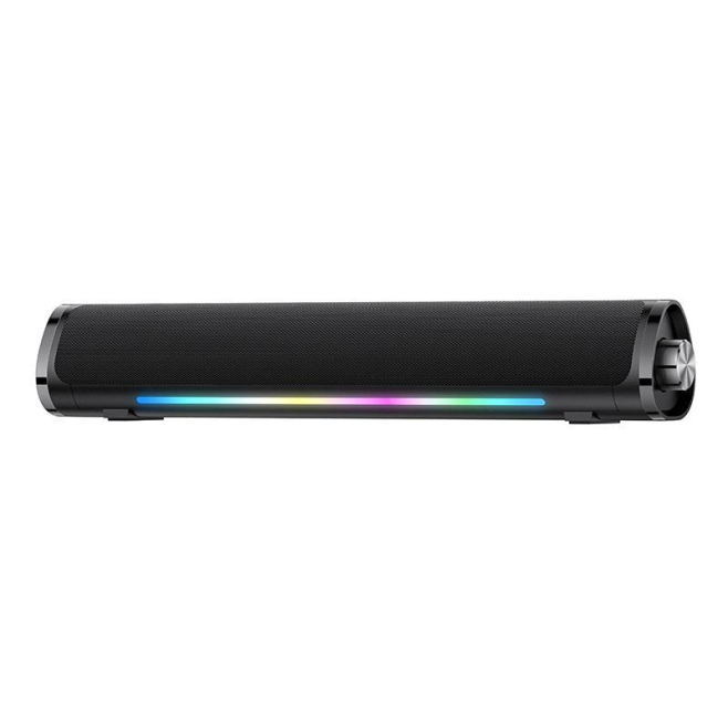 Enceinte Bluetooth De Bureau 10W Stéréo RGB Avec TF USB Et Entrée AUX Noir - www.yonis-shop.com