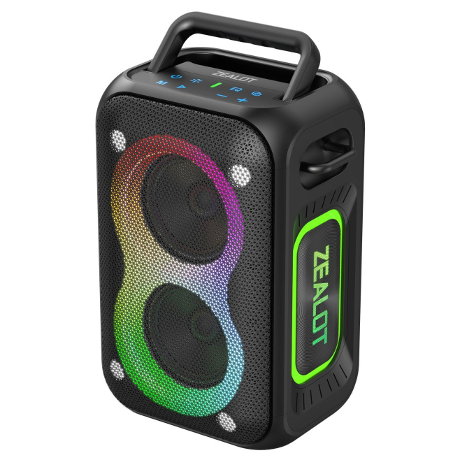Enceinte Bluetooth Portable Extérieur 60W Basses Puissantes Batterie 8000mAh Éclairage RGB Stéréo Connectable - www.yonis-sho...