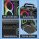 Enceinte Bluetooth Portable Extérieur 60W Basses Puissantes Batterie 8000mAh Éclairage RGB Stéréo Connectable - www.yonis-sho...